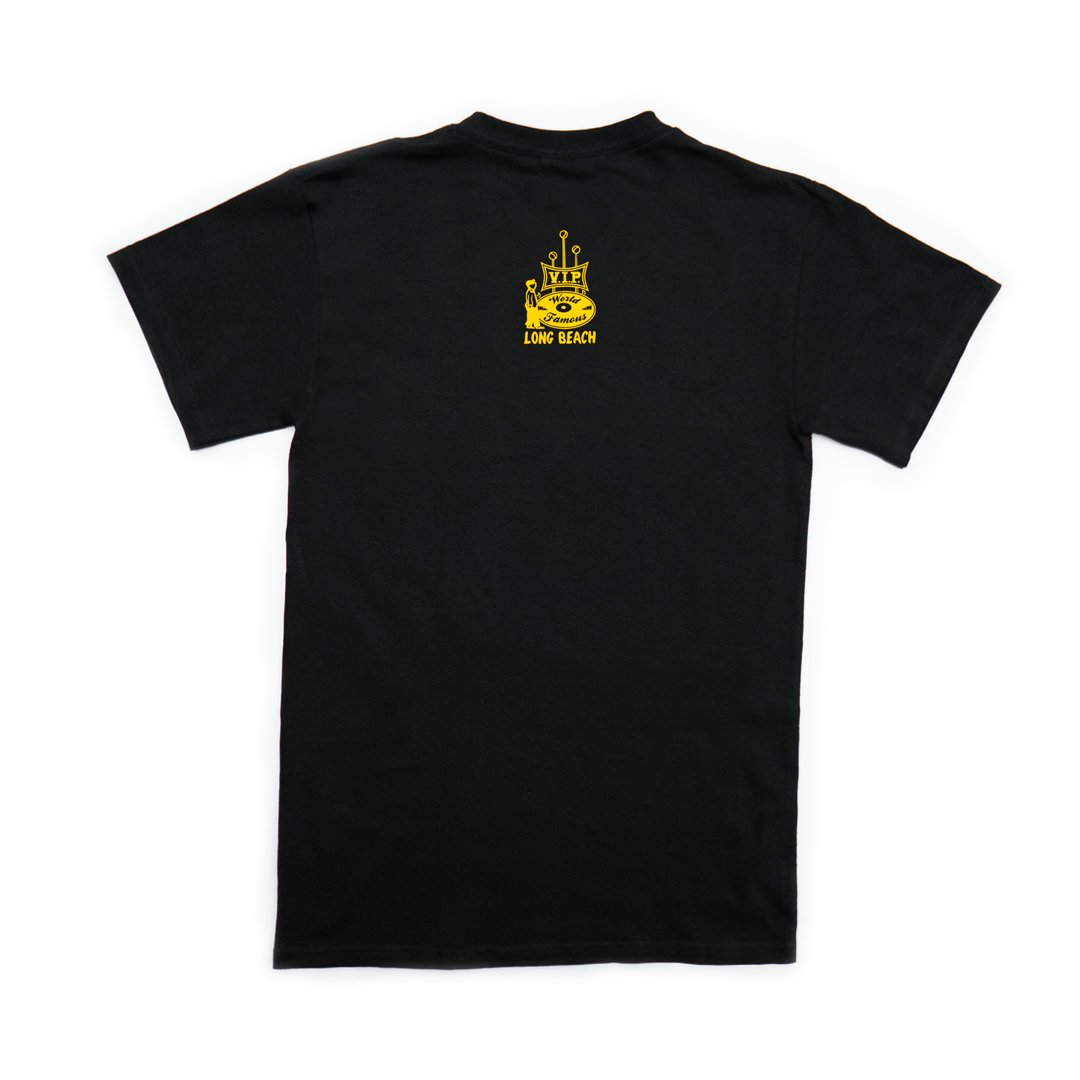 World Famous VIP Records Official Logo Men's Black T-Shirt | VIP